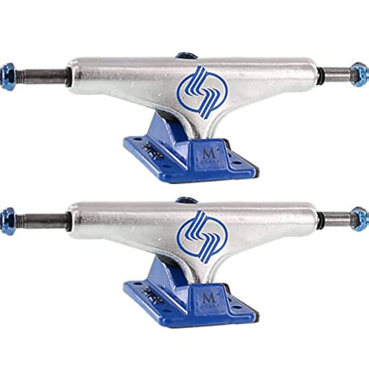 SILVER M-HOLLOW 8.0 POLISHED/BLUE PAIR